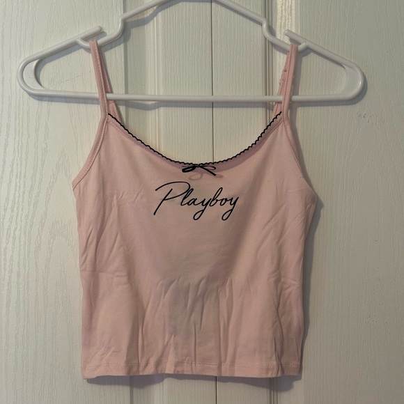 NWT - PLAYBOY Women's Light Pink Camisole and Shorts Set - Picture 3 of 4